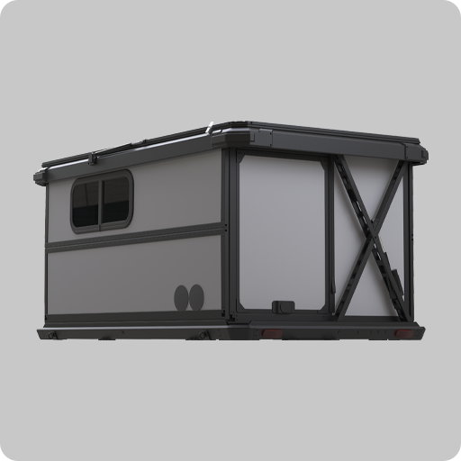 Auto all hard-shell sleeping cabin